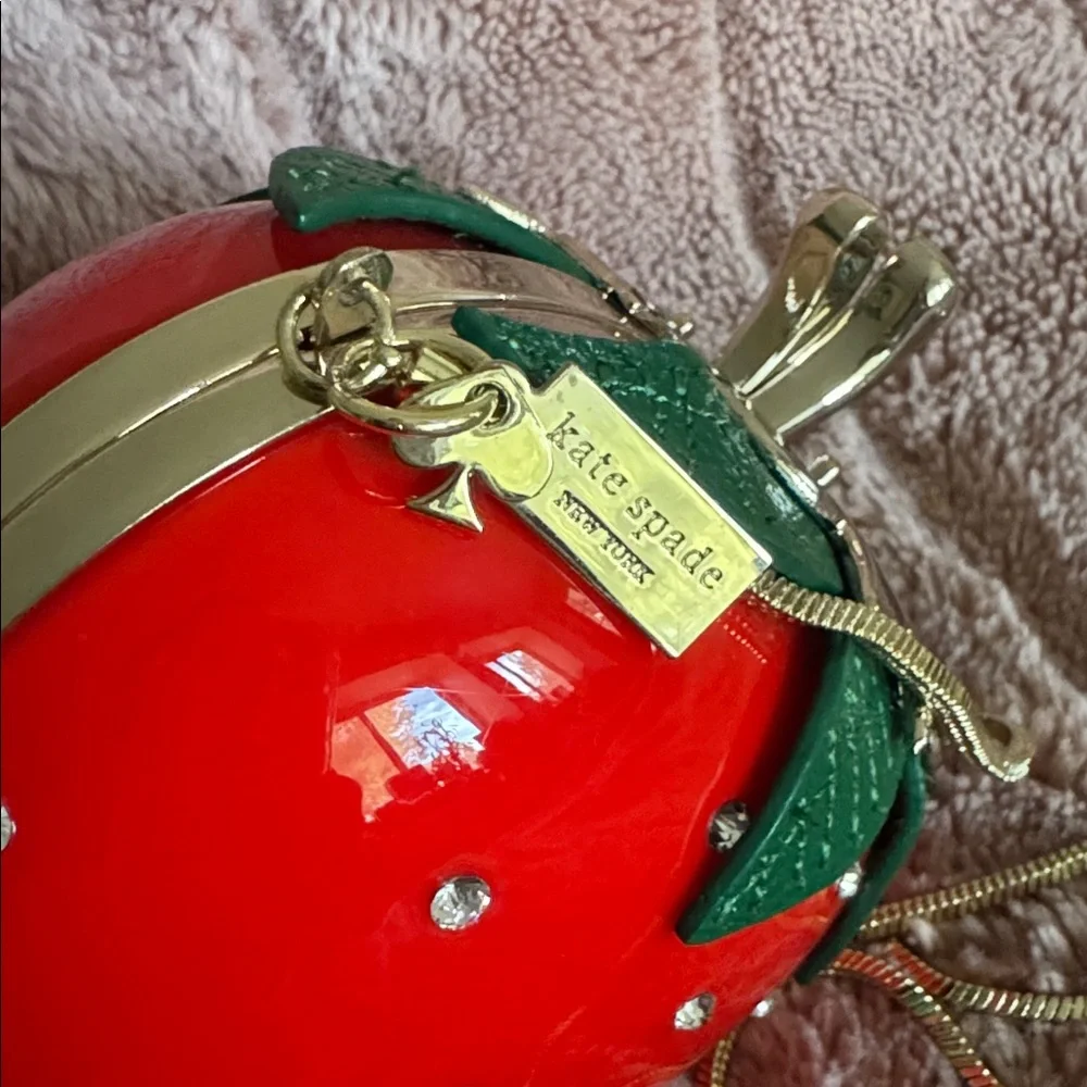 Kate Spade Creme de la Creme Chocolate Dipped Strawberry Clutch Bag - Picture 8 of 11